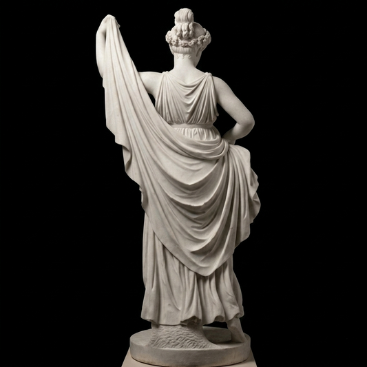 Dancing Girl Natural Marble Statue