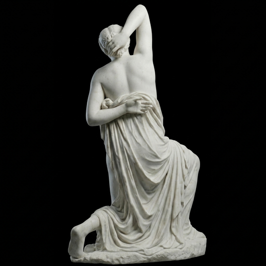 Dying Niobid Natural Marble Statue