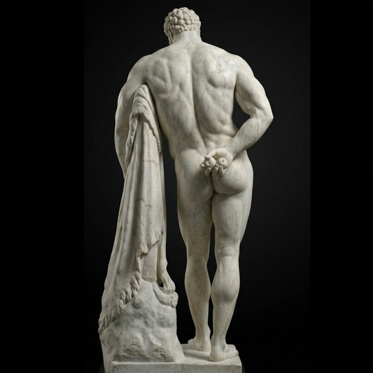 Farnese Hercules Natural Marble Statue