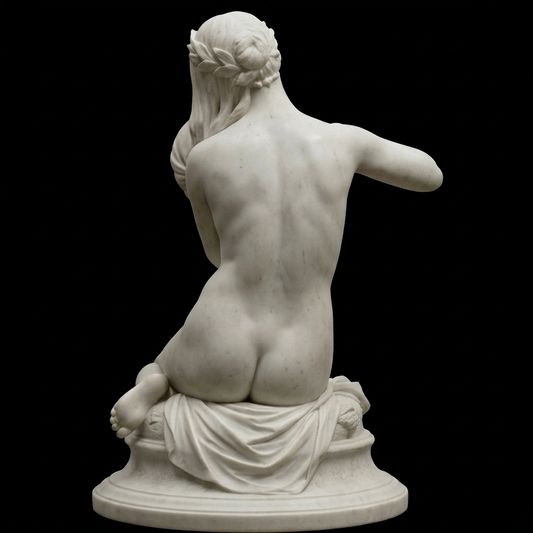 André Chenier's Muse Natural Marble Statue