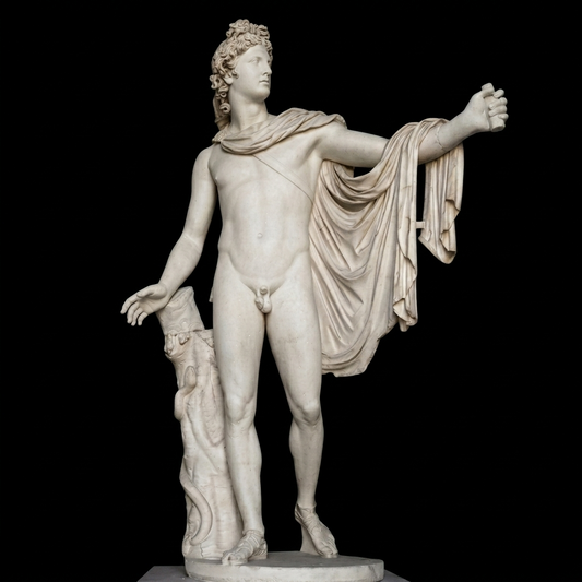 Apollo Belvedere Natural Marble Statue