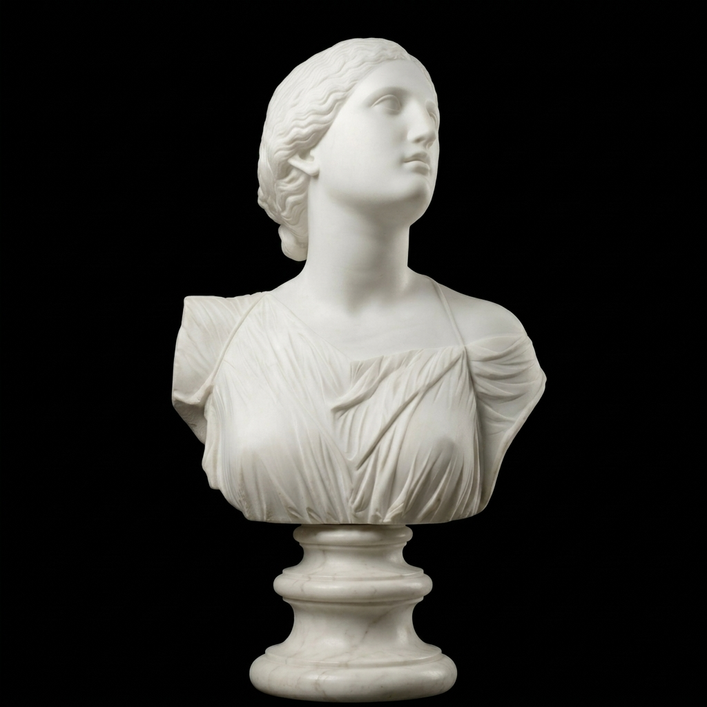 Bust from The Daughters of Niobe Natural Marble Statue