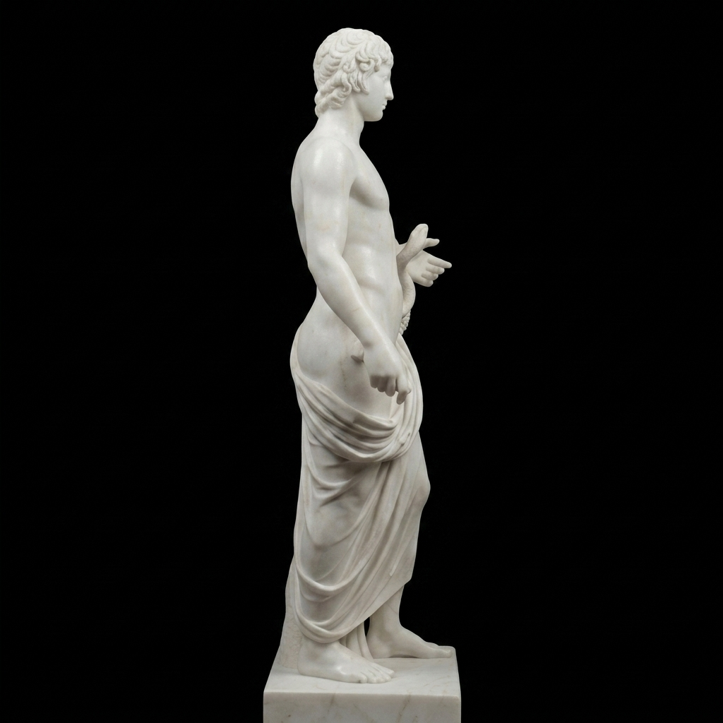 Colossal statue of Antinous Natural Marble Statue