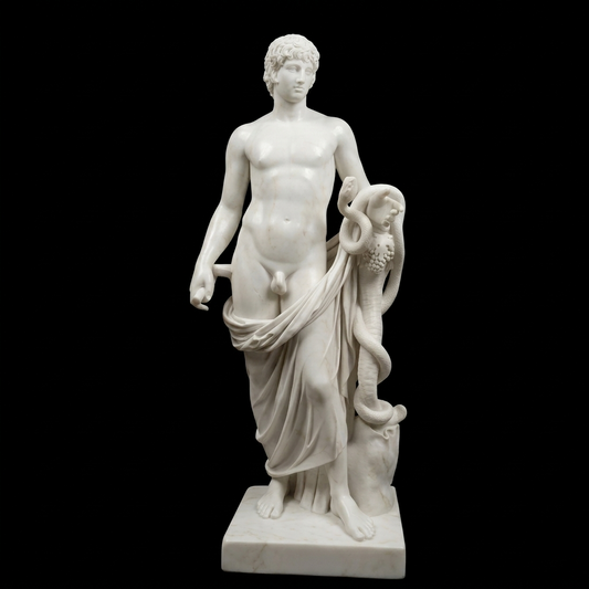 Colossal statue of Antinous Natural Marble Statue