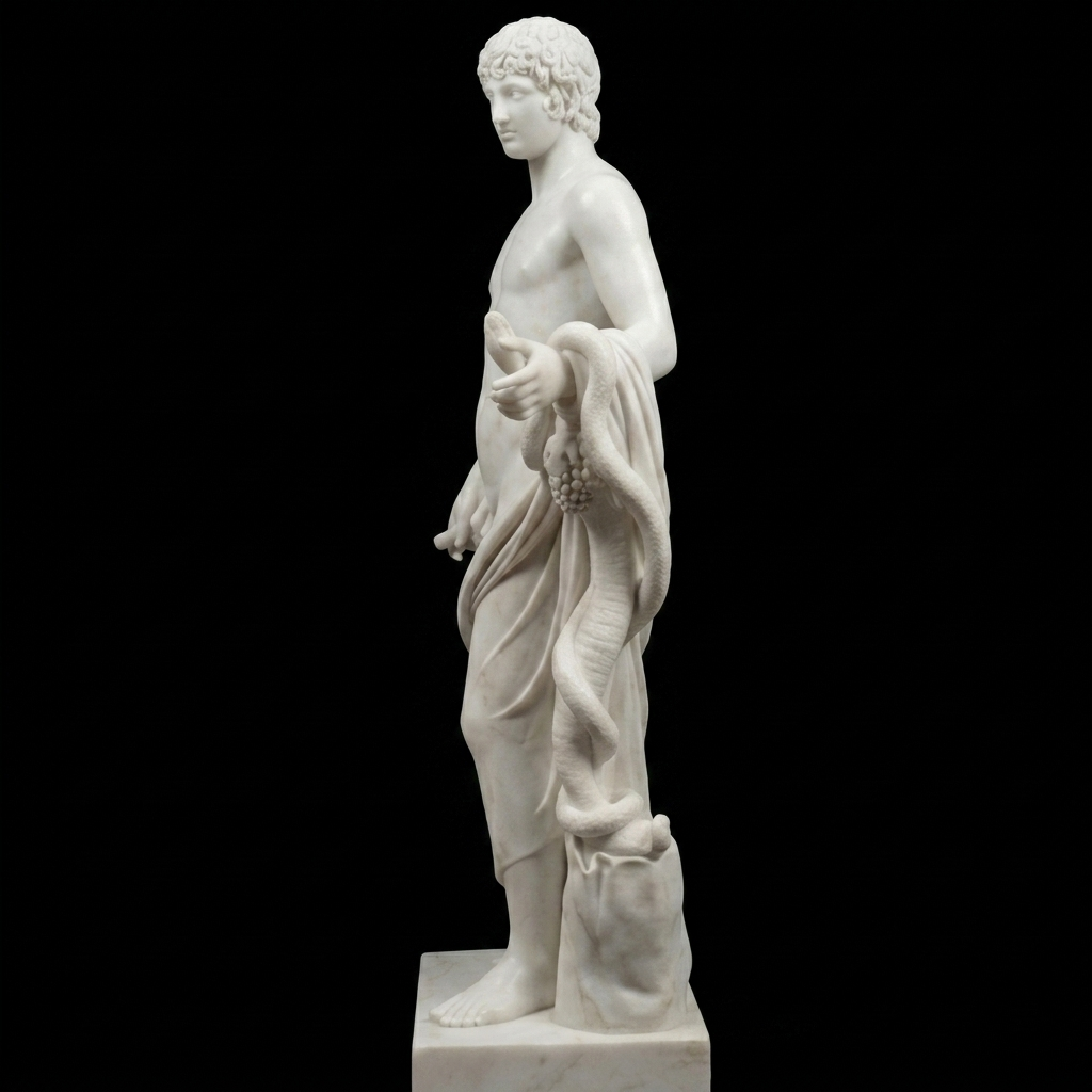 Colossal statue of Antinous Natural Marble Statue