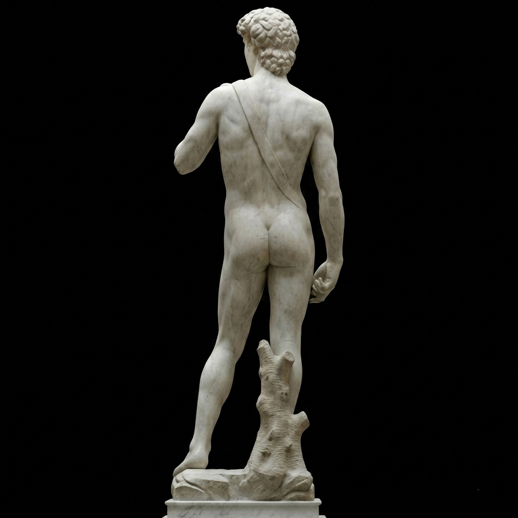 David Natural Marble Statue