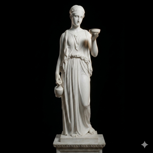Hebe - Bertel Thorvaldsen Natural Marble Statue