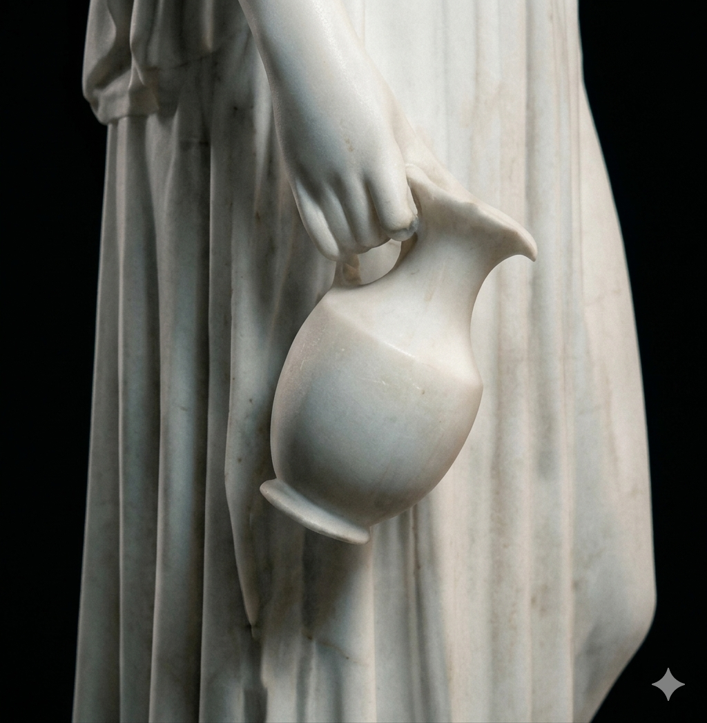 Hebe - Bertel Thorvaldsen Natural Marble Statue