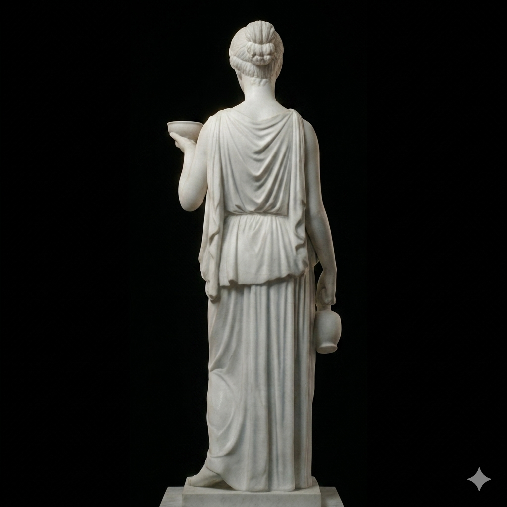 Hebe - Bertel Thorvaldsen Natural Marble Statue