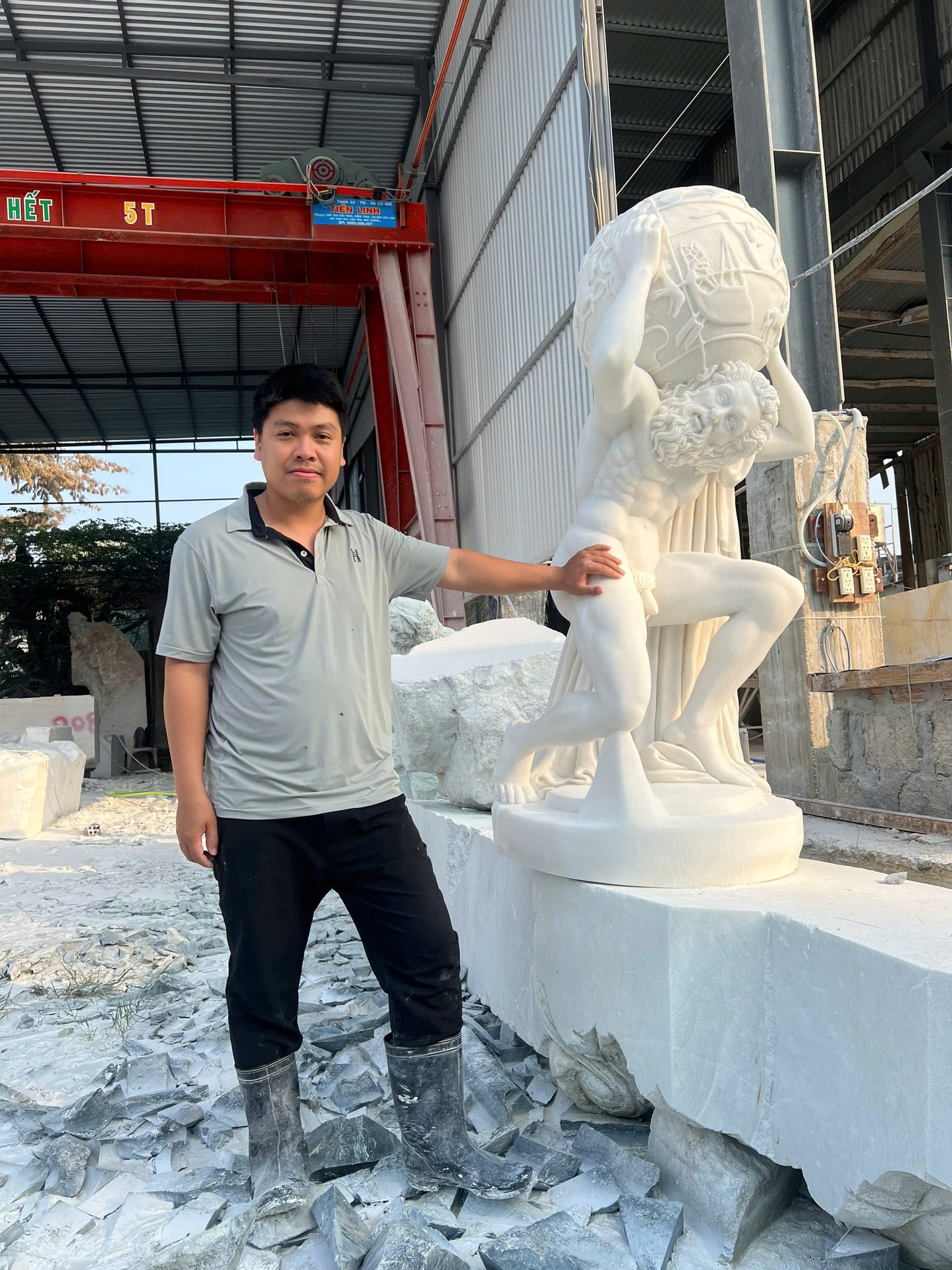 Apollo Belvedere Natural Marble Statue