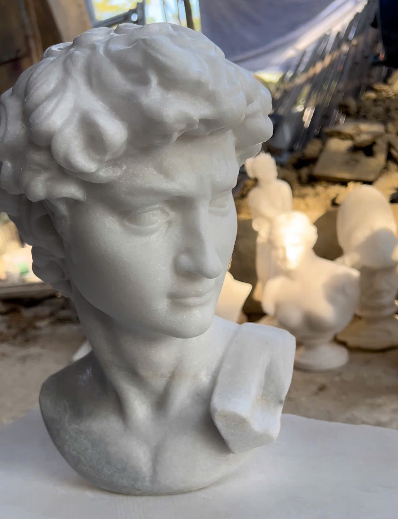 Apollo Belvedere Natural Marble Statue