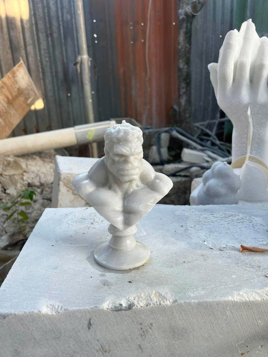 Bust of Hulk Natural Marble